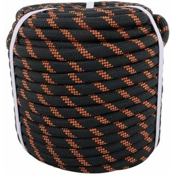 1/2in x 150ft Arborist Tree String Bull Heavy Duty 48 Strands Polyester Braided Rope