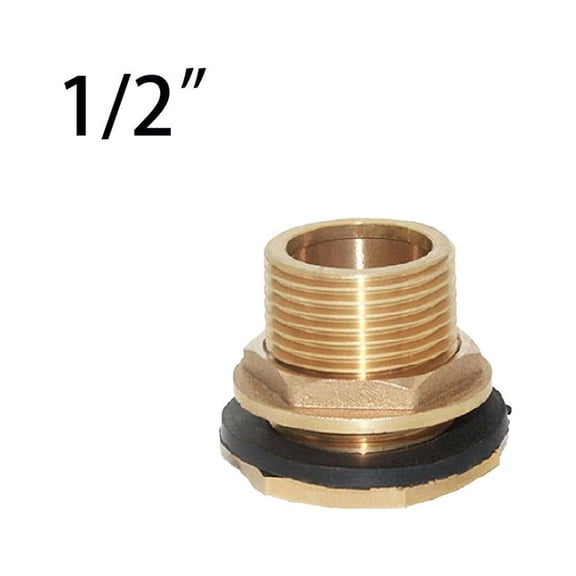 1/2inch 3/4inch Brass Water Tank Connector Rain Screw Connection Garden Irrigation Threaded Tap Connector