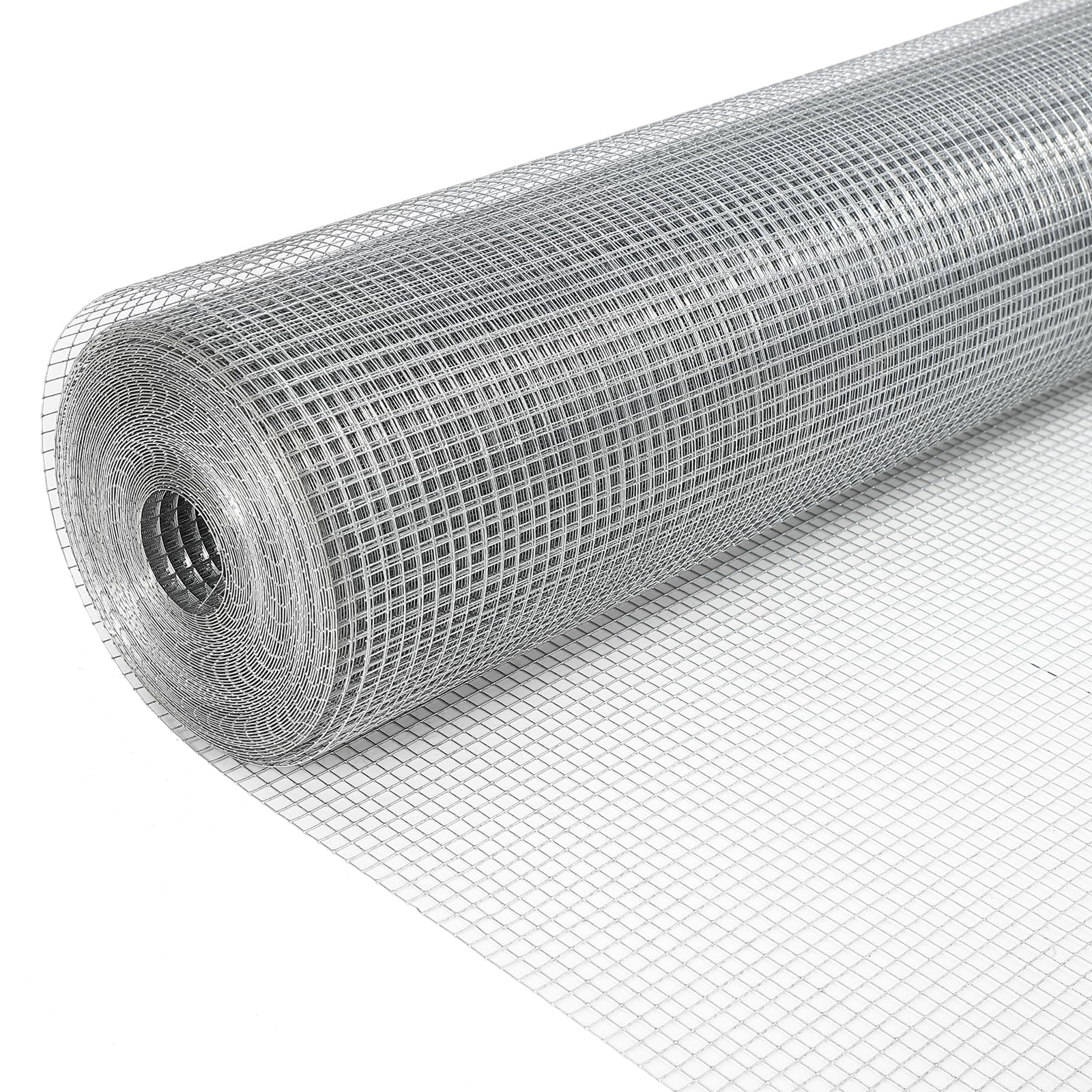 1/2inch 72inx100ft 19 Gauge, Chicken Wire Fence Wire Mesh Fence Galvanized Steel Poultry Netting Garden Fence Tree Guard Wire Fence Rolls Hardware Cloth for Yard Vegetable Plant Protection