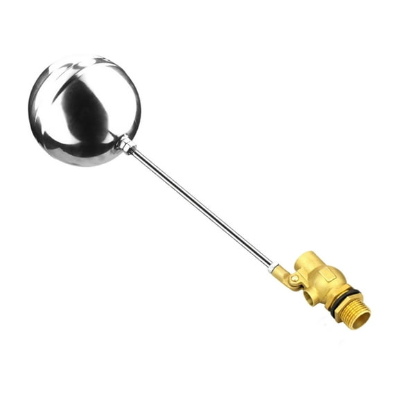 1/2inch Brass Float Valves Cold and Hot Water Tank Floating Ball Valves for Water Tank Pump Stainless Steel Level Adjust