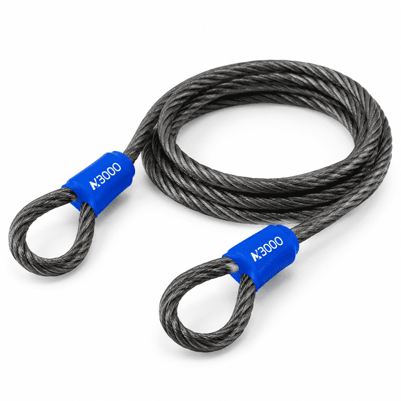 1/2inch Heavy-duty Security Cable Lock With Loops 4ft/6ft/8ft/10ft