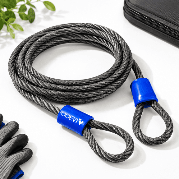 1/2inch Heavy-duty Security Cable Lock With Loops 4ft/6ft/8ft/10ft