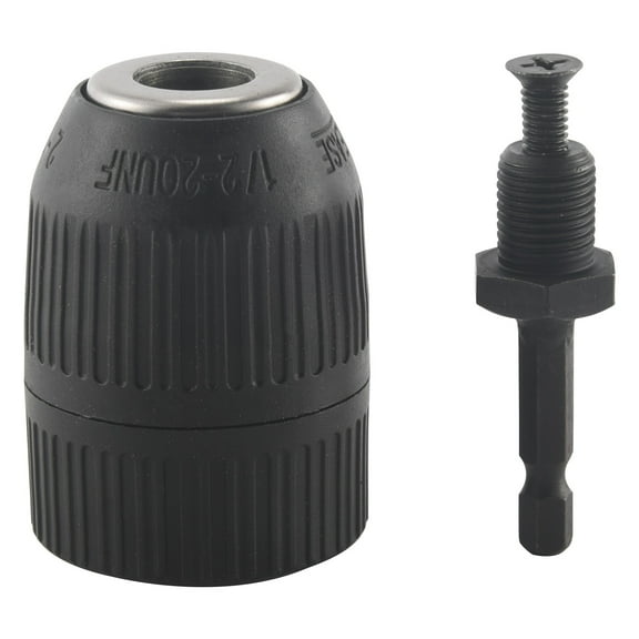 1/2inch Keyless Drill Chuck Adapter for Impact Driver Quick Connect