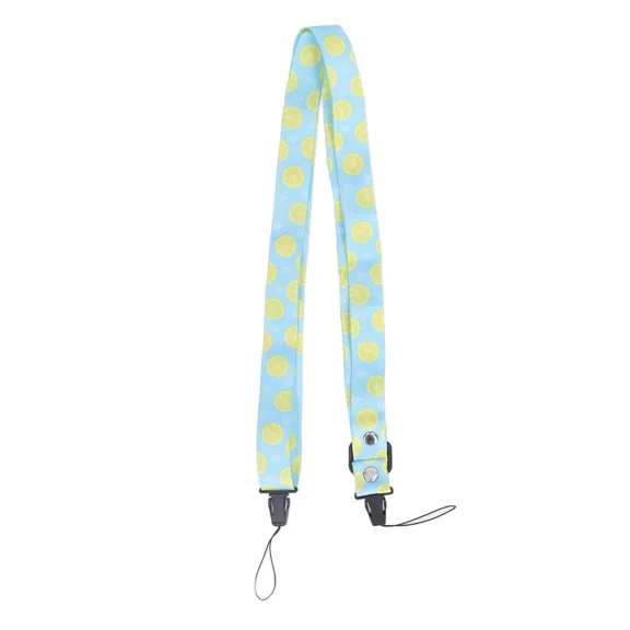 1.2m Camera Shoulder Strap Length Adjustable Multifunctional Stylish Printed Belt Lemon Pattern Instant Camera