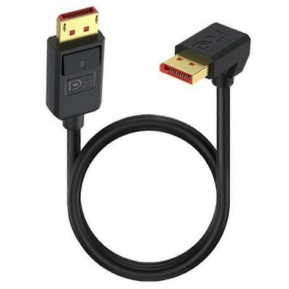 1.2m DisplayPort 2.1 to Up Angled DP2.1 Extension Cable 54Gbps 16K 30Hz Video Cord