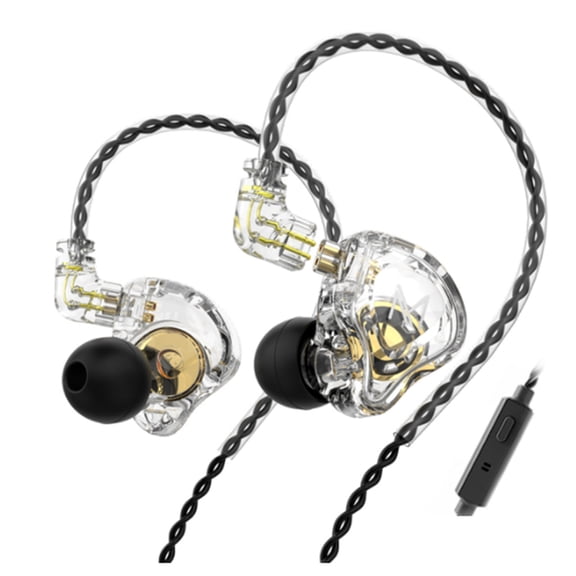 1.2m Length Earphones Earbuds 3.5MM/0.14in Plug Headsets 20kHz High Frequency Sensitivity Headphones