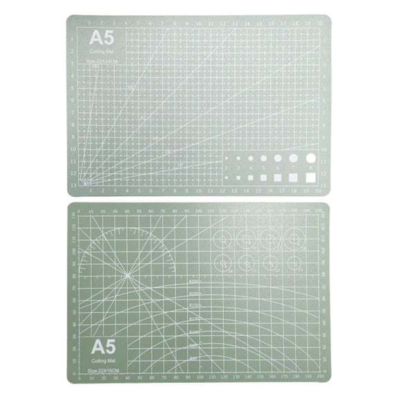 1.2mm Double Sided PVC Cutting Mat With Grid, Self Healing Craft Mat For Sewing Quilting Paper, A3 Size (Multicolor, 22*185*0.12CM)