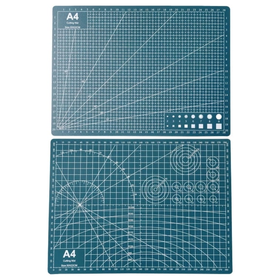 1.2mm PVC Cutting Mat with Grid, Single Side 8 Colors A4 Craft Mat for Sewing Quilting Paper, Self Healing Multi Purpose Cutting Board for Arts and Crafts