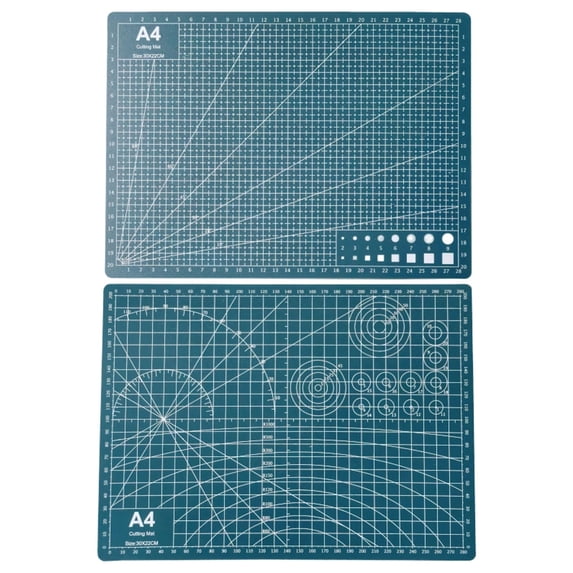 1.2mm PVC Cutting Mat with Grid, Single Side 8 Colors A4 Craft Mat for Sewing Quilting Paper, Self Healing Multi Purpose Cutting Board for Arts and Crafts