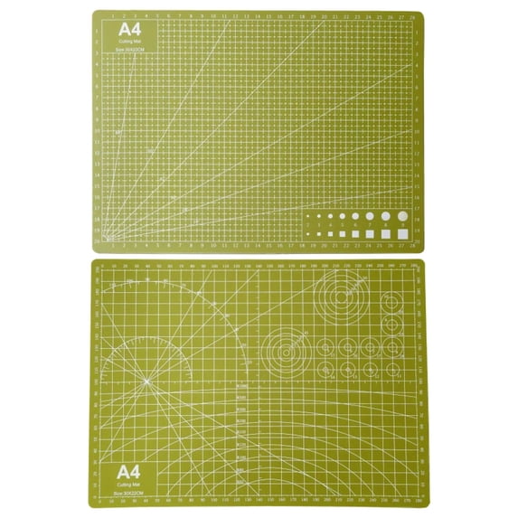 1.2mm PVC Cutting Mat with Grid, Single Side 8 Colors A4 Craft Mat for Sewing Quilting Paper, Self Healing Multi Purpose Cutting Board for Arts and Crafts