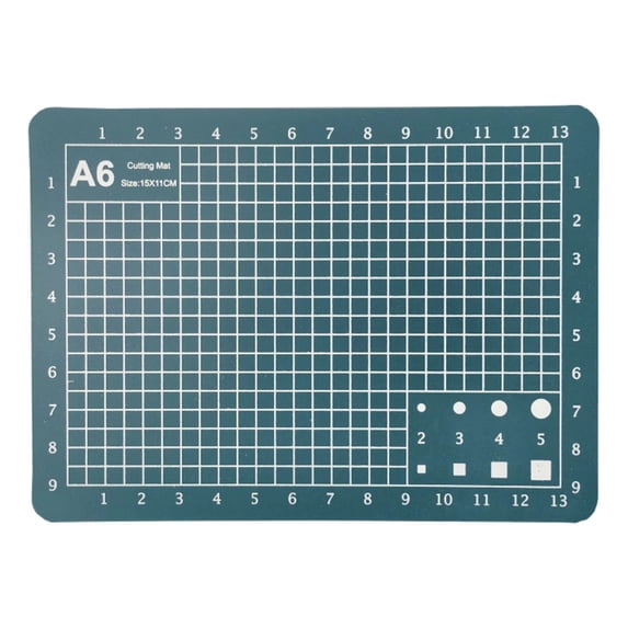 1.2mm PVC Cutting Mat with Grid, Single Side 8 Colors A6 Craft Mat for Sewing Quilting Paper, Self Healing Multi Purpose Cutting Board for Arts and Crafts