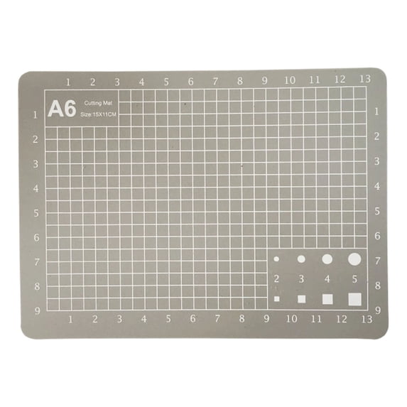1.2mm PVC Cutting Mat with Grid, Single Side 8 Colors A6 Craft Mat for Sewing Quilting Paper, Self Healing Multi Purpose Cutting Board for Arts and Crafts