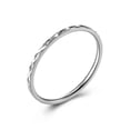 thumbnail image 1 of 1.2mm Ultra-fine Tail Band Womens Stainless Steel Wedding Engagement Ring Sz 4-9, 1 of 5