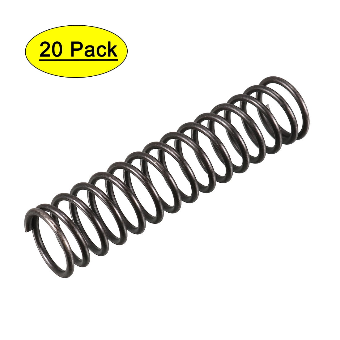 1.2mm Wire Dia 12mm Outer Dia 50mm Long Compression Spring Black 20Pcs ...