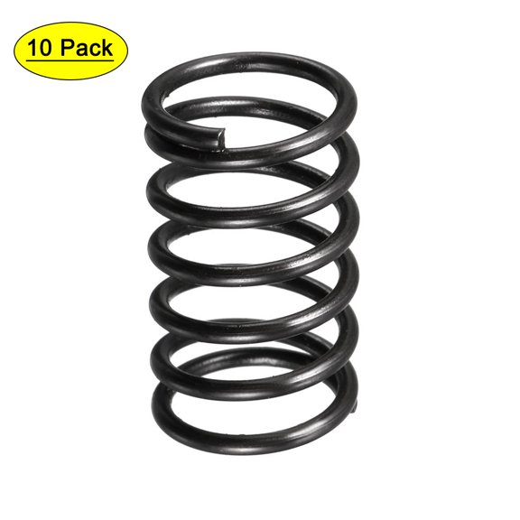 1.2mm Wire Dia 12mm Outer Diameter 20mm Length Compression Spring Black 10Pcs