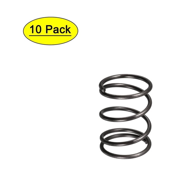 1.2mm Wire Dia 15mm Outer Diameter 20mm Length Compression Spring Black 10Pcs