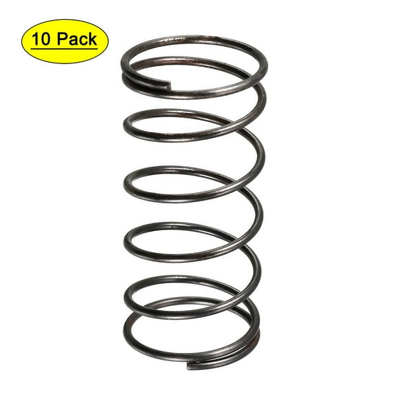 1.2mm Wire Dia 19mm Outer Diameter 40mm Length Compression Spring Black 10Pcs