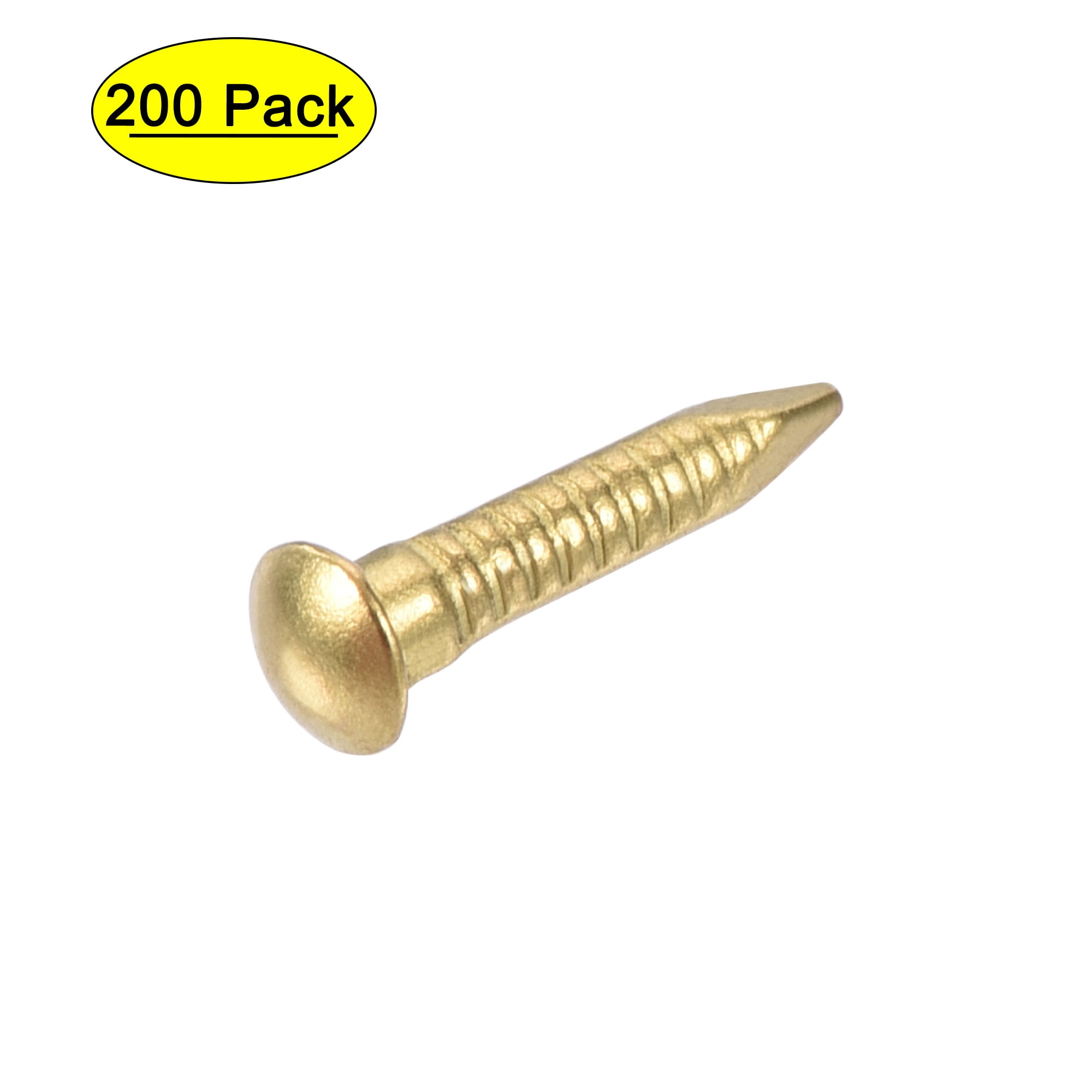 Sourcing Map 140Pcs Small Tiny Nails 2x15mm (DXL) Tiny Brass Nails
