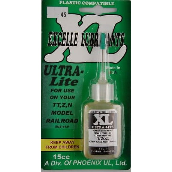 1/2oz. Ultra Light Plastic Compatible Lubricant Oil for HO & Smaller Motor Wicks