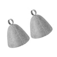 thumbnail image 1 of 1/2pc Anti Heat Sauna Hat Thicken Wool Felt Hair Turban Head Protections Quickly Drying Towel Bathroom Supply, 1 of 12