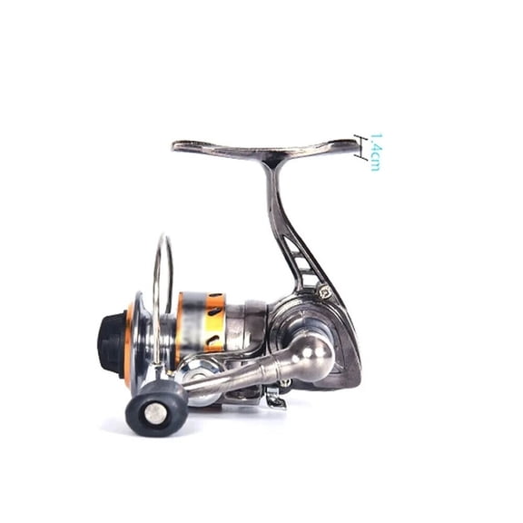 1/2pc Seamless Mini All-metal Shallow Spool Spinning Reel For Ultralight Fishing