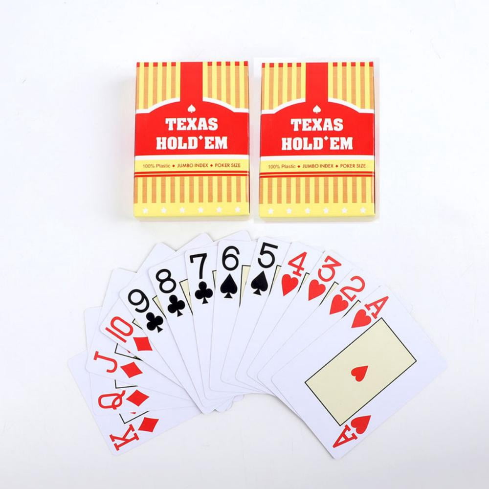1/2pcs A set of durable, universal baccarat and Texas Hold'em playing cards, waterproof and smooth, for poker and bridge games