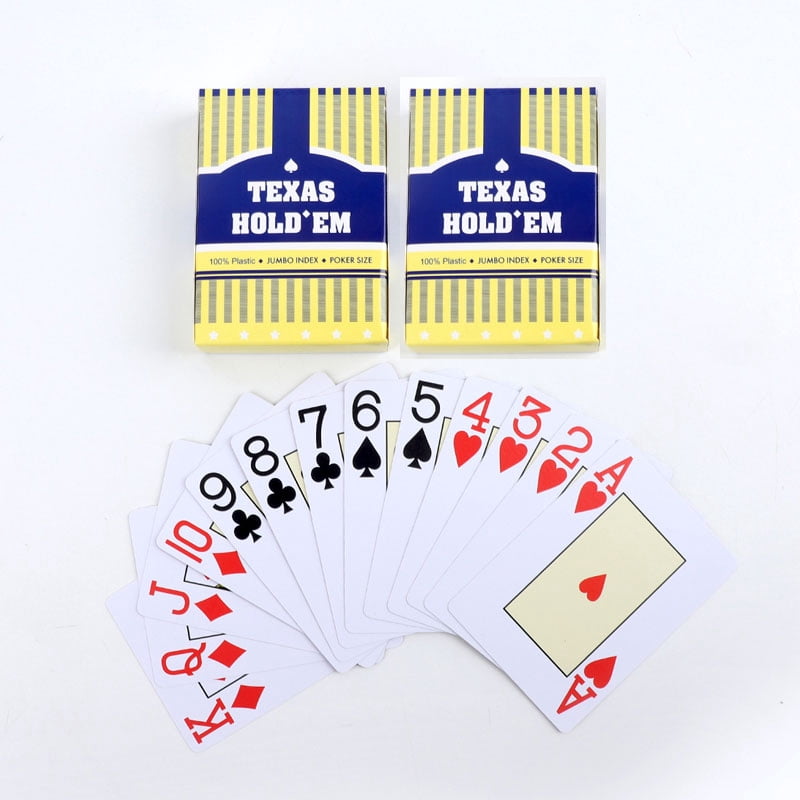 1/2pcs A set of durable, universal baccarat and Texas Hold'em playing cards, waterproof and smooth, for poker and bridge games