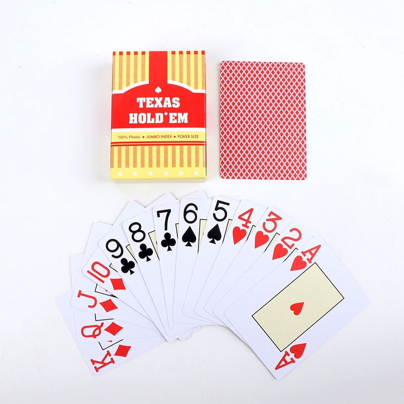 1/2pcs A set of durable, universal baccarat and Texas Hold'em playing cards, waterproof and smooth, for poker and bridge games