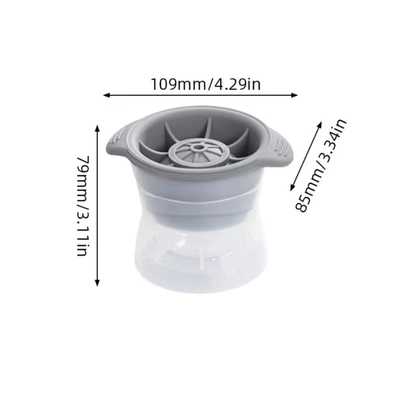1/2pcs Bar Whiskey Round Ice Cube Maker Silicone Large Ball Shape Spherical Ice Cube Mould Machine Quick Freezer Kitchen Gadgets