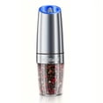 thumbnail image 1 of 1/2pcs Gravity Electric Salt And Pepper Grinder Set, Battery Powered LED Light One HandAutomatic Operation, 1 of 7