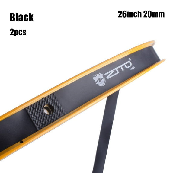 1/2pcs High Quality PVC Anti-Puncture Premium Tires Protector Rim Tapes Strips Folding Tire Liners Liner Band Tube BLACK 20MM 2PCS 26INCH