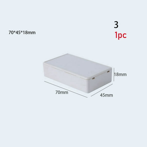1/2pcs Hot White/Grey High Quality ABS Plastic Enclosure Boxes Waterproof Cover Project Electronic Project Box Instrument Case 1PC STYLE 3
