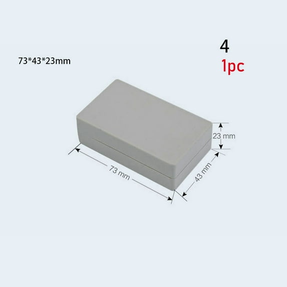 1/2pcs Hot White/Grey High Quality ABS Plastic Enclosure Boxes Waterproof Cover Project Electronic Project Box Instrument Case 1PC STYLE 4