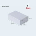thumbnail image 1 of 1/2pcs Hot White/Grey High Quality ABS Plastic Enclosure Boxes Waterproof Cover Project Electronic Project Box Instrument Case 2PCS STYLE 6, 1 of 8
