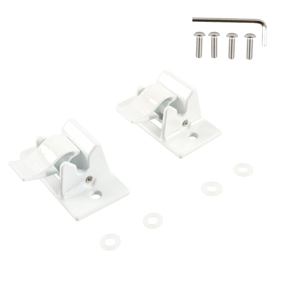Replacement Gray Bottom Mounting Brackets Metal Lower Awning Arm Mount Brackets Simple Installs for Trailer Awning Arms