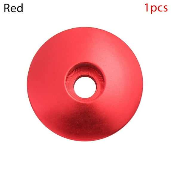 1/2pcs Outdoor 28.6mm Aluminum Alloy Headsets Stem Parts Bicycle Headset Caps Top Cap Cover Mountain Bike Accessories RED 1PC