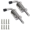 1/2pcs Spring Loaded Latches Pins Sliding Door Lock Stainless Steel