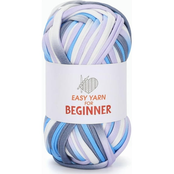 1/2pcs T-Shirt Yarn for Crocheting & Knitting - Chunky Thick Yarn for Bags, Blankets, Cushions, Slippers & More - 100g (3.5oz), DIY Handmade Knitting Gift