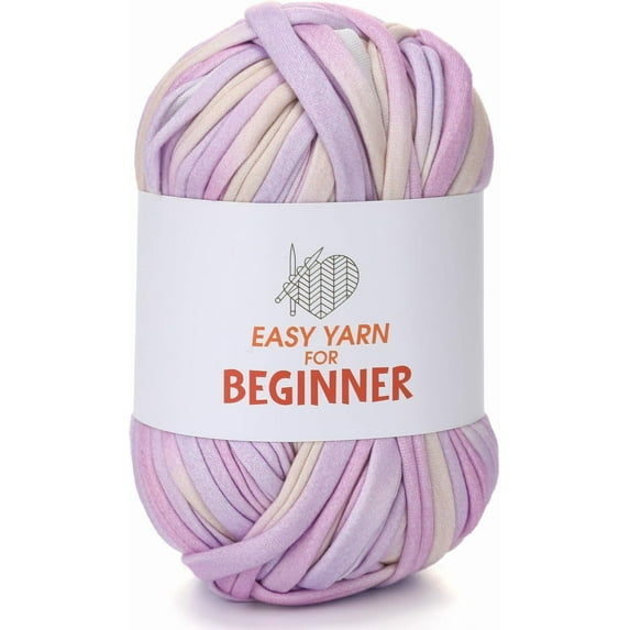 1/2pcs T-Shirt Yarn for Crocheting & Knitting - Chunky Thick Yarn for Bags, Blankets, Cushions, Slippers & More - 100g (3.5oz), DIY Handmade Knitting Gift