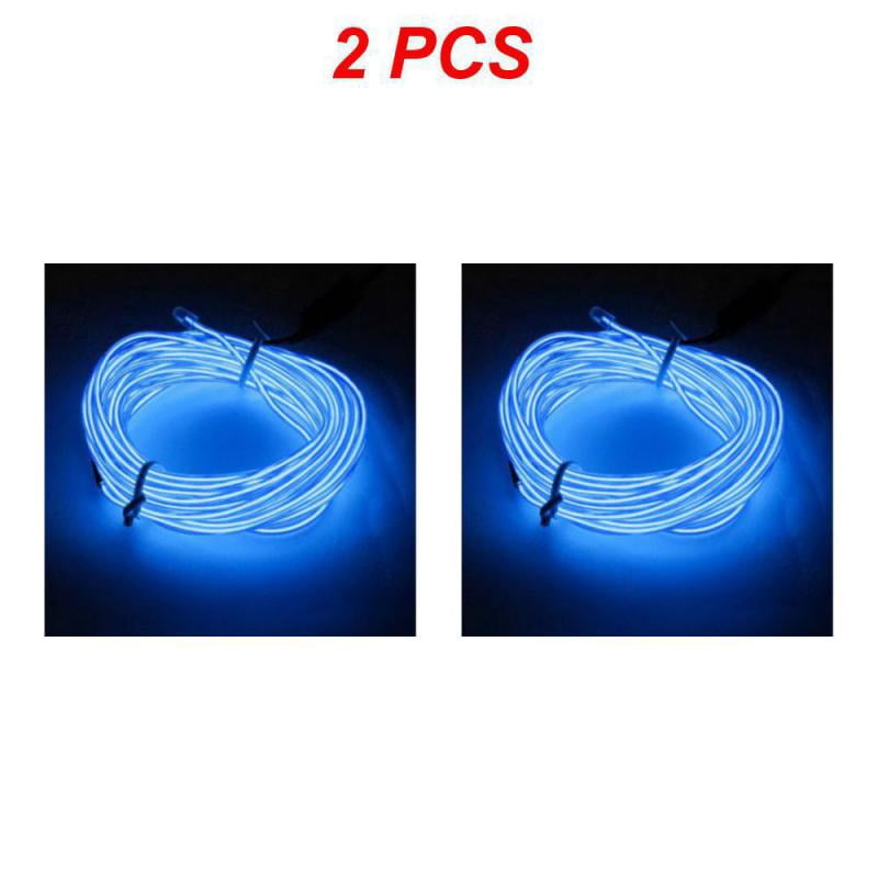 1/2pcs glow el decorative neon cable fluorescent dance costumes light ...
