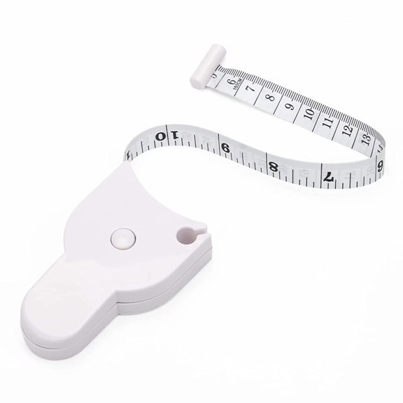 1/2pcsAutomatic Telescopic Tape Measure, Portable Hand Held Retractable Double Scales Measuring Tape for Body Measurements & Sewing (White)