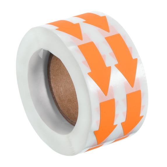 Uxcell Arrow Sticker Adhesive Color Coding Decal for Gas Flow Direction Marking Bright Orange