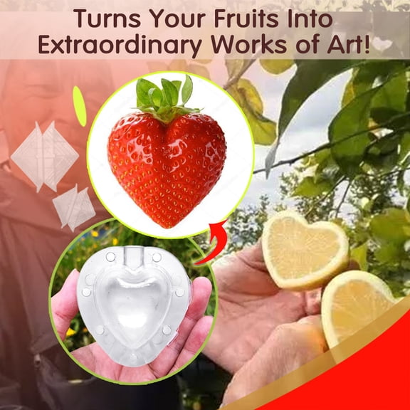 1.2x1.2x1.6 in Strawberry Molds Heart-shaped Fruit Shaping Growth Shapers Fruit Forming Garden Tools Create a unique look