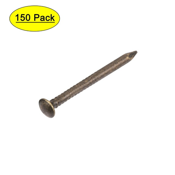 1.2x15mm Small Tiny Nails Brass Bronze Tone 150 Pack