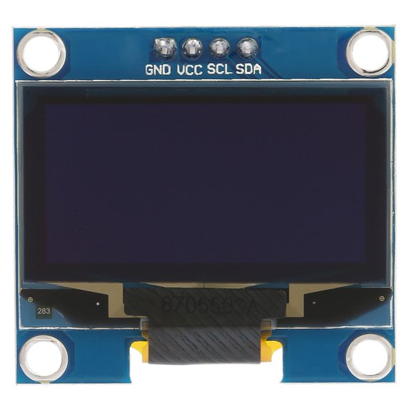 1.3" 128x64 OLED Display Module, I2C Communication, Blue Text, DIY Project Ready