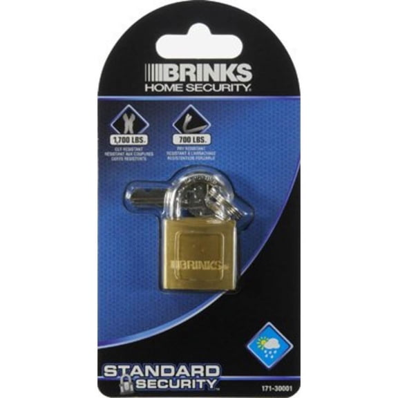 Hampton Prod Intl 171-30001 1-3/16 Inch Solid-Brass Pin Tumbler Padlock