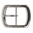 thumbnail image 1 of 1 3/4" (44 mm) Nickel Free Center Bar Single Prong Oval Belt Buckle, 1 of 2