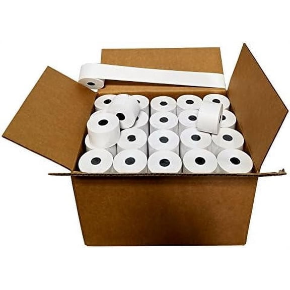 1 3/4" (44mm) x 165' BOND (Non Thermal) CASH REGISTER PAPER - 100 NEW ROLLS$$Office