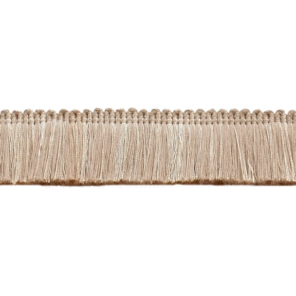 1 3/4" (4cm) Basic Solid Collection Shiny Brush Fringe Trim # 0175SB,, Cream Ivory #A2 (Ivory / Cream) 5 Yards (15 ft/4.5m)