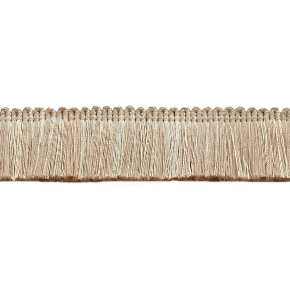 1 3/4" (4cm) Basic Solid Collection Shiny Brush Fringe Trim # 0175SB,, Cream Ivory #A2 (Ivory / Cream) 5 Yards (15 ft/4.5m)